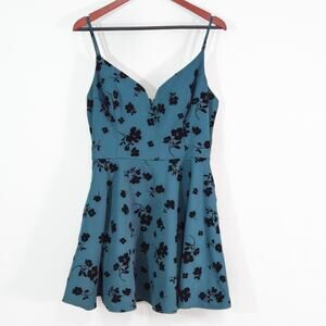 B. Smart Girl’s Mini Dress Green Floral Sweetheart Garden Girl Spring Party 15